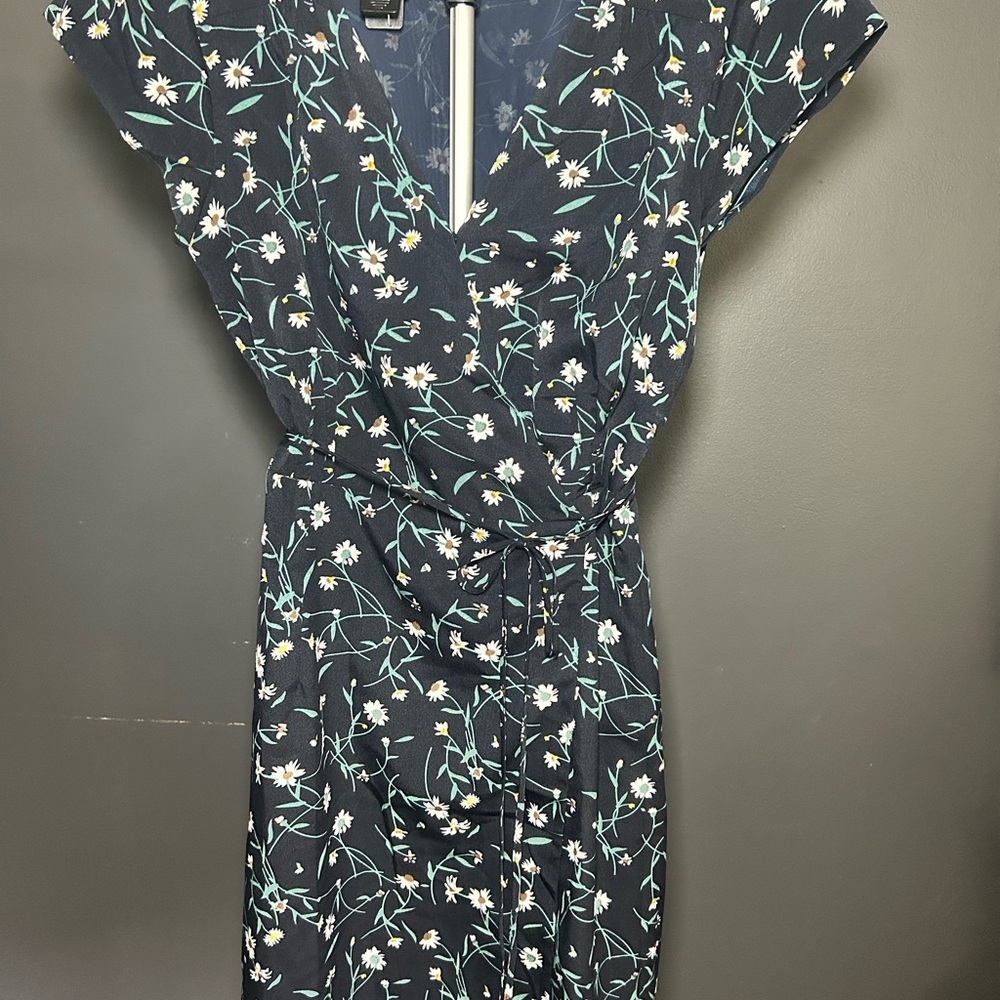 Navy Floral Mini Dress